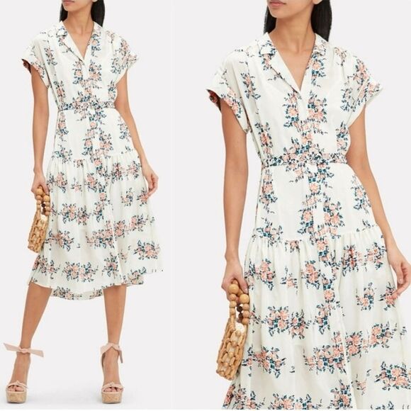 NWT $695 Veronica Beard Meagan silk dress - Picture 1 of 10